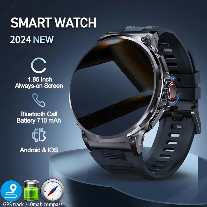 Smartwatch 2024 Ultra HD 1,85 Polegadas com GPS